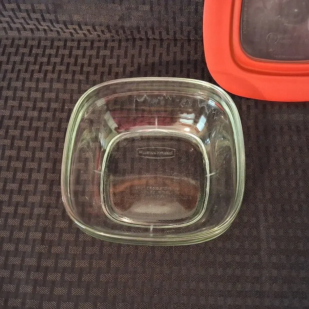 Rubbermaid GLASS Food Container 2.5 Cups MADE IN USA